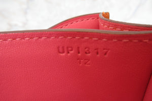 HERMES／エルメス コンスタンス3 ミニ ヴェルソ シェーブル オレンジ/ローズアザレ U刻印 ショルダーバッグ 700030122