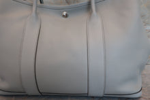 将图片加载到图库查看器，HERMES GARDEN PARTY PM Epsom leather Blue glacier A刻印 Tote bag 600080053
