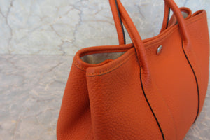 HERMES／エルメス ガーデンパーティTPM ネゴンダ オレンジポピー A刻印 トートバッグ 700020211