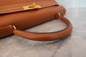 HERMES／エルメス ケリー32 クシュベル ゴールド 〇Y刻印 ショルダーバッグ 700090060