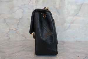 CHANEL/シャネル ミニマトラッセシングルフラップチェーンショルダーバッグ ラムスキン ブラック/ゴールド金具 ショルダーバッグ 700060272