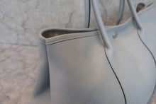 将图片加载到图库查看器，HERMES GARDEN PARTY PM Epsom leather Blue glacier A刻印 Tote bag 600080053
