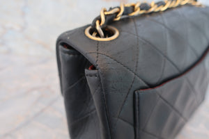CHANEL/シャネル ミニマトラッセシングルフラップチェーンショルダーバッグ ラムスキン ブラック/ゴールド金具 ショルダーバッグ 700060272