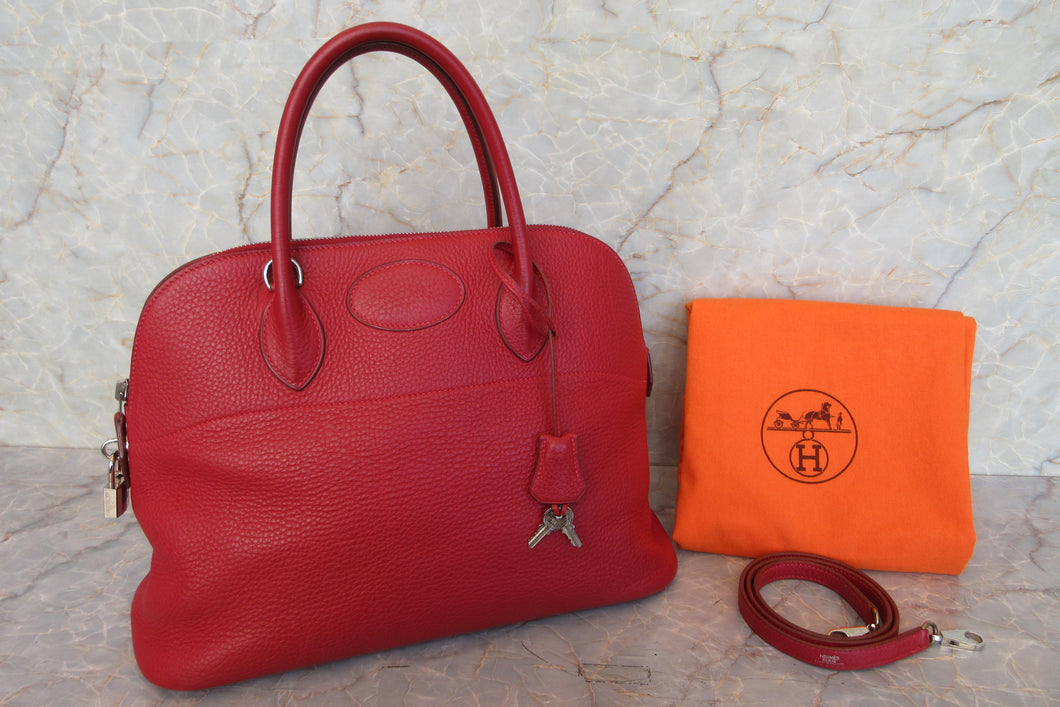 HERMES／エルメス ボリード35 トリヨンクレマンス ヴァーミリオン □G刻印 ショルダーバッグ 700100210
