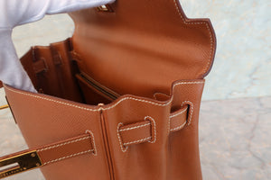 HERMES／エルメス ケリー32 クシュベル ゴールド 〇Y刻印 ショルダーバッグ 700090060