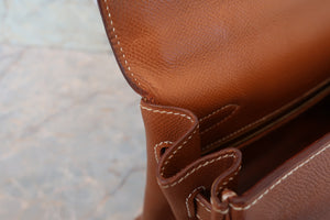 HERMES／エルメス ケリー32 クシュベル ゴールド 〇Y刻印 ショルダーバッグ 700090060