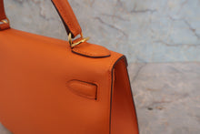 画像をギャラリービューアに読み込む, HERMES／エルメス ケリー28 ヴォーエプソン オレンジ □J刻印 ショルダーバッグ 800020027
