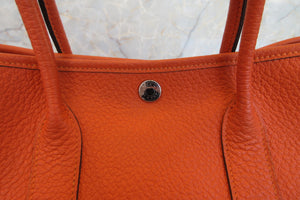 HERMES／エルメス ガーデンパーティTPM ネゴンダ オレンジポピー A刻印 トートバッグ 700020211
