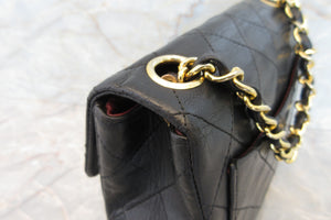 CHANEL Mini Matelasse single flap chain shoulder bag Lambskin Black/Gold hadware Shoulder bag 700010165