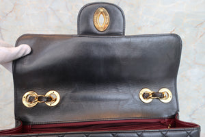 CHANEL/シャネル 中マトラッセシングルフラップチェーンショルダーバッグ ラムスキン ブラック/ゴールド金具 ショルダーバッグ 700070307