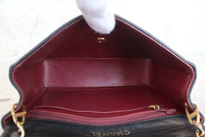 CHANEL/シャネル ミニマトラッセシングルフラップチェーンショルダーバッグ ラムスキン ブラック/ゴールド金具 ショルダーバッグ 700060272