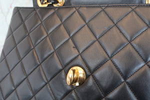 CHANEL/シャネル 中マトラッセシングルフラップチェーンショルダーバッグ ラムスキン ブラック/ゴールド金具 ショルダーバッグ 700070307