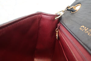 CHANEL/シャネル ミニマトラッセシングルフラップチェーンショルダーバッグ ラムスキン ブラック/ゴールド金具 ショルダーバッグ 700060272