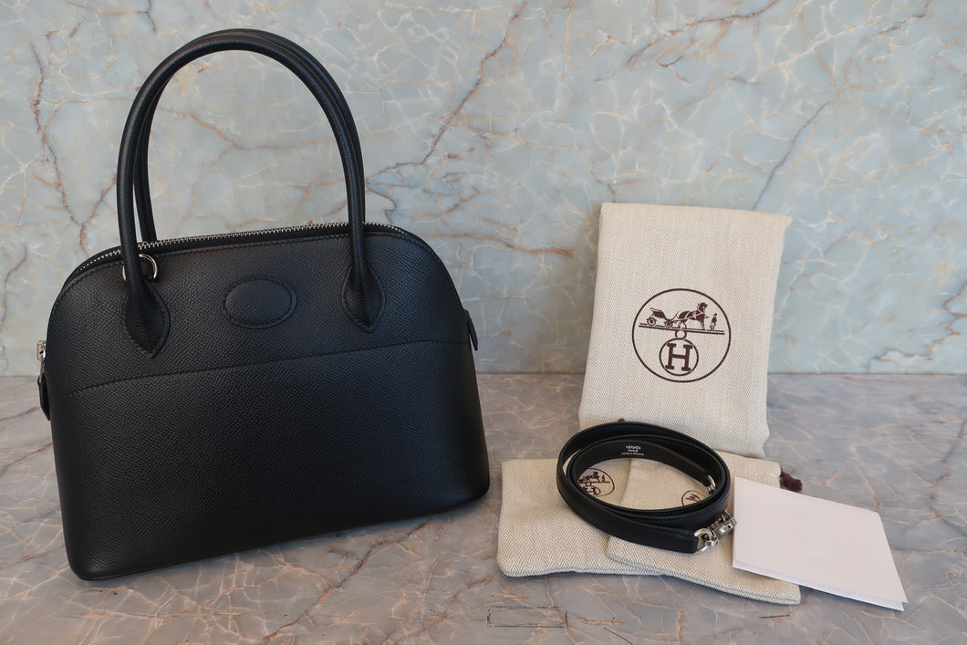HERMES／エルメス ボリード27 ヴォーエプソン ブラック □K刻印 ショルダーバッグ 700090072