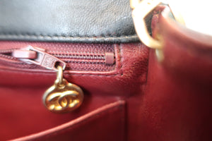 CHANEL/シャネル ミニマトラッセシングルフラップチェーンショルダーバッグ ラムスキン ブラック/ゴールド金具 ショルダーバッグ 700060272