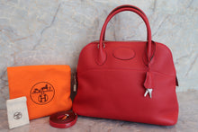 Load image into Gallery viewer, HERMES／BOLIDE 31 Clemence leather Rouge casaque T Engraving Shoulder bag 600090134
