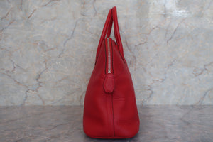 HERMES／BOLIDE 31 Clemence leather Rouge casaque T刻印 Shoulder bag 600090134