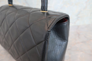 CHANEL/シャネル マトラッセハンドバッグ ラムスキン ブラック/ゴールド金具 ハンドバッグ 700060299