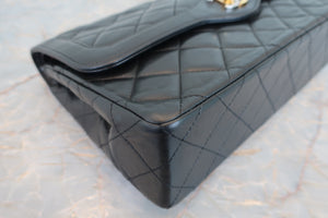 CHANEL/シャネル パリ限定マトラッセダブルフラップチェーンショルダーバッグ ラムスキン ブラック/ゴールド金具 ショルダーバッグ 700070310