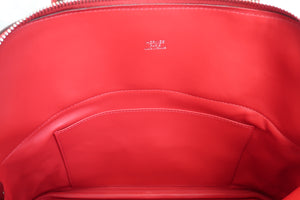 HERMES／BOLIDE 31 Clemence leather Rouge casaque T刻印 Shoulder bag 600090134