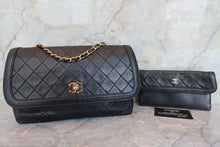 画像をギャラリービューアに読み込む, CHANEL/シャネル マトラッセチェーンショルダーバッグ ラムスキン ブラック/ゴールド金具 ショルダーバッグ 700070308
