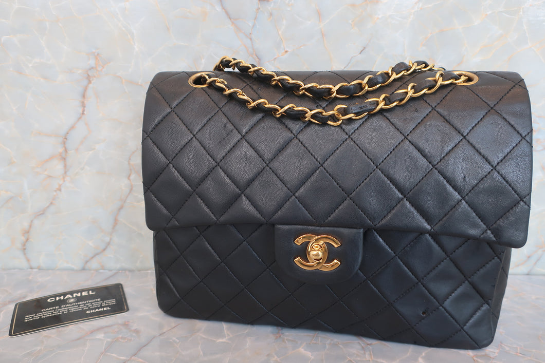 CHANEL/香奈儿 CF 双盖 双链 肩背包 羊皮 Black/Gold hadware(黑色/金色金属) 肩背包 600080064