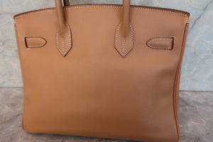 HERMES／エルメス バーキン30 クシュベル ナチュラル 〇X刻印 ハンドバッグ 700040150
