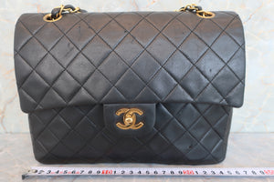 CHANEL/シャネル マトラッセWフラップWチェーンショルダーバッグ ラムスキン ブラック/ゴールド金具 ショルダーバッグ 600080064