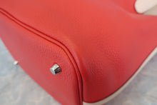 將圖片載入圖庫檢視器 HERMES／エルメス ピコタンロックタッチＭＭ トリヨンクレマンス/ヴォースイフト ルージュトマト/ローズエグランタイン X刻印 ハンドバッグ 800060171
