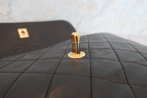 CHANEL/シャネル マトラッセチェーンショルダーバッグ ラムスキン ブラック/ゴールド金具 ショルダーバッグ 700070308