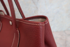 HERMES GARDEN PARTY TPM Negonda leather Rouge H □N刻印 Tote bag 600090137