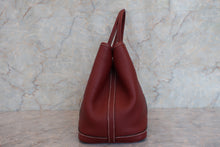 将图片加载到图库查看器，HERMES GARDEN PARTY TPM Negonda leather Rouge H □N刻印 Tote bag 600090137
