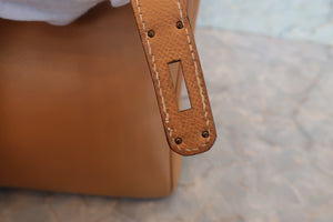 HERMES／エルメス バーキン30 クシュベル ナチュラル 〇X刻印 ハンドバッグ 700040150