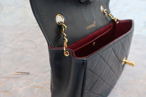 CHANEL/シャネル マトラッセチェーンショルダーバッグ ラムスキン ブラック/ゴールド金具 ショルダーバッグ 700070308