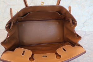 HERMES／エルメス バーキン30 クシュベル ナチュラル 〇X刻印 ハンドバッグ 700040150