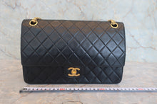 画像をギャラリービューアに読み込む, CHANEL/シャネル マトラッセチェーンショルダーバッグ ラムスキン ブラック/ゴールド金具 ショルダーバッグ 800020089
