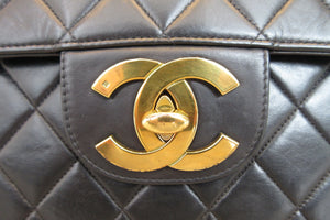 CHANEL/シャネル 中マトラッセシングルフラップチェーンショルダーバッグ ラムスキン ブラック/ゴールド金具 ショルダーバッグ 700010169