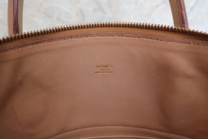 HERMES／エルメス ボリード35 トリヨンクレマンス タバックキャメル □G刻印 ショルダーバッグ 600100114