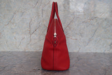 将图片加载到图库查看器，HERMES BOLIDE 35 Clemence leather Rouge garance □I刻印 Hand bag 700120219
