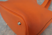 將圖片載入圖庫檢視器 HERMES／エルメス ピコタンＭＭ トリヨンクレマンス オレンジ ハンドバッグ 800060141

