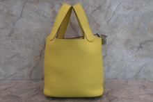 将图片加载到图库查看器，HERMES PICOTIN LOCK PM Clemence leather Lime U刻印 Hand bag 600060181
