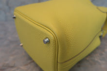 将图片加载到图库查看器，HERMES PICOTIN LOCK PM Clemence leather Lime U刻印 Hand bag 600060181
