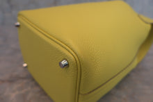 将图片加载到图库查看器，HERMES PICOTIN LOCK PM Clemence leather Lime U刻印 Hand bag 600060181
