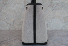 将图片加载到图库查看器，HERMES GARDEN PARTY PM Toile H/Leather Gray/Black □H刻印 Tote bag 600100129
