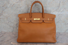 将图片加载到图库查看器，HERMES BIRKIN 40 Ardennes leather Natural □B刻印 Hand bag 600090142
