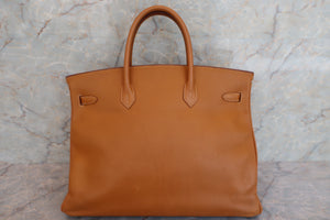 HERMES BIRKIN 40 Ardennes leather Natural □B刻印 Hand bag 600090142