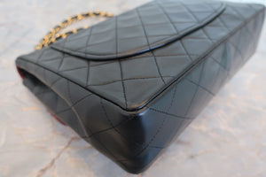 CHANEL Matelasse By color chain shoulder bag Lambskin Black/Red/Gold hadware Shoulder bag 700100093