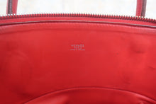 将图片加载到图库查看器，HERMES BOLIDE 35 Clemence leather Rouge garance □I刻印 Hand bag 700120219
