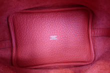 Load image into Gallery viewer, HERMES PICOTIN LOCK PM Clemence leather Rouge tomate A Engraving Hand bag 700110151
