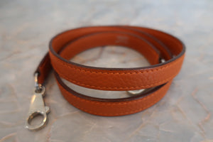 HERMES／エルメス ケリー28 トリヨンクレマンス オレンジ □H刻印 ショルダーバッグ 700030093
